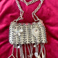 Metal & Dangling Crystal Charms Bag Style Paco Rabanne