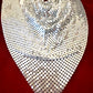 Silver Pixel Metal Scarf Necklace