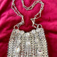 Metal Bag Crystal Charms Phone Holder Style Paco Rabanne ( Style 2 )
