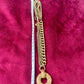 Yves Saint Laurent vintage pendant  stainless steel chain necklace With measuring tape 