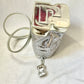 Paco Rabanne Vintage Pixel Silver Vinyl Leather Bag – Convertible Wrist & Shoulder Bag