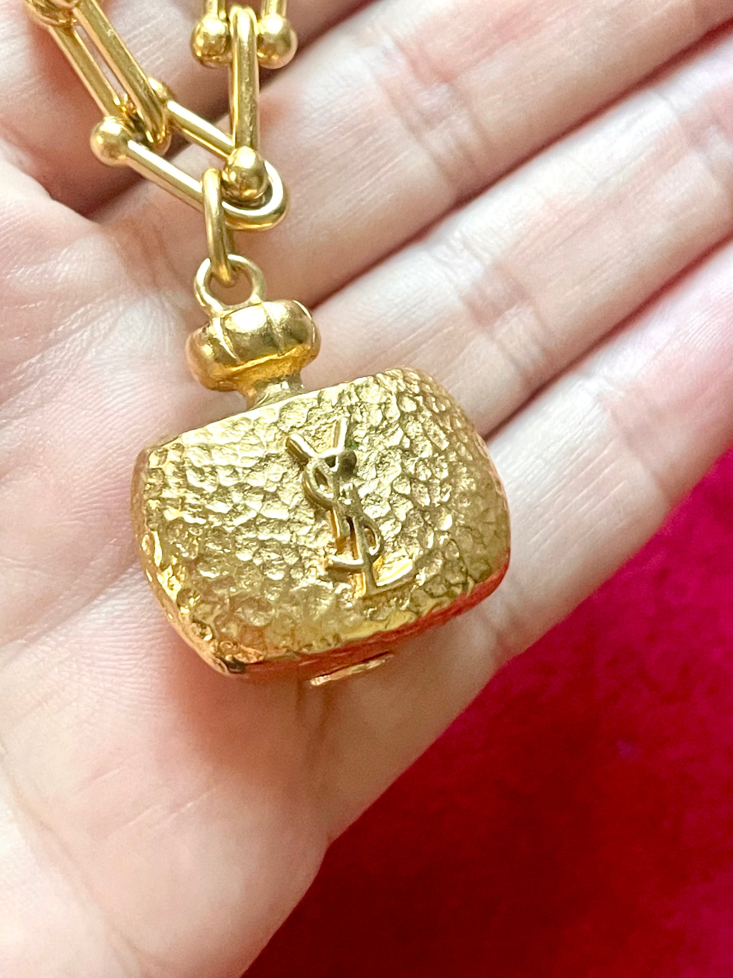Yves Saint Laurent Vintage Champagne Authentic Pendant