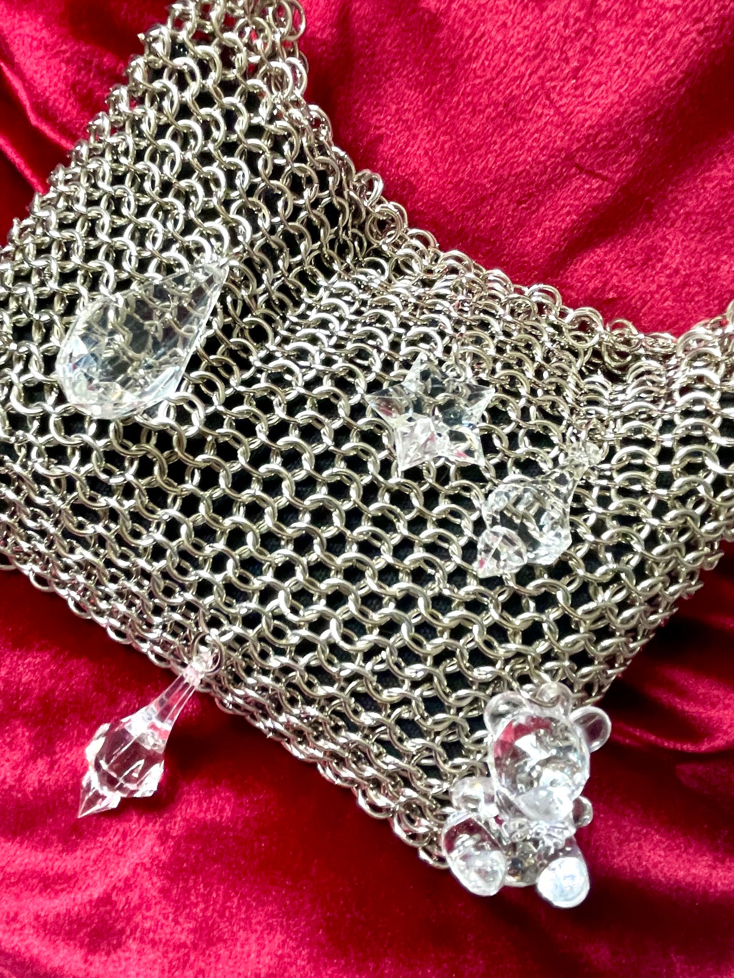 Bolso De Hombro Con Aros De Metal Estilo Paco Rabanne Charms Acrílicos