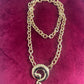 Question Mark Vintage Scarf Holder Pendant Yves Saint Laurent
