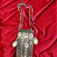 Micro Metal Phone Holder Bag  Removable Crystal Brooches Style Paco Rabanne
