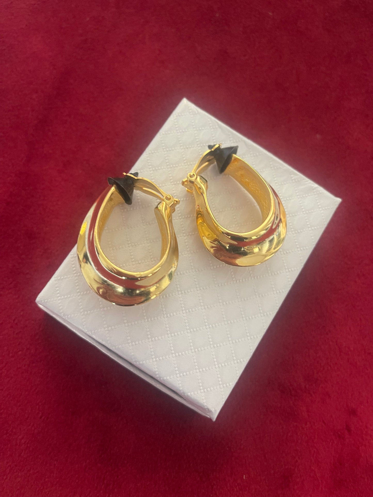 Vintage Yves Saint Laurent Hoop 80s Earrings
