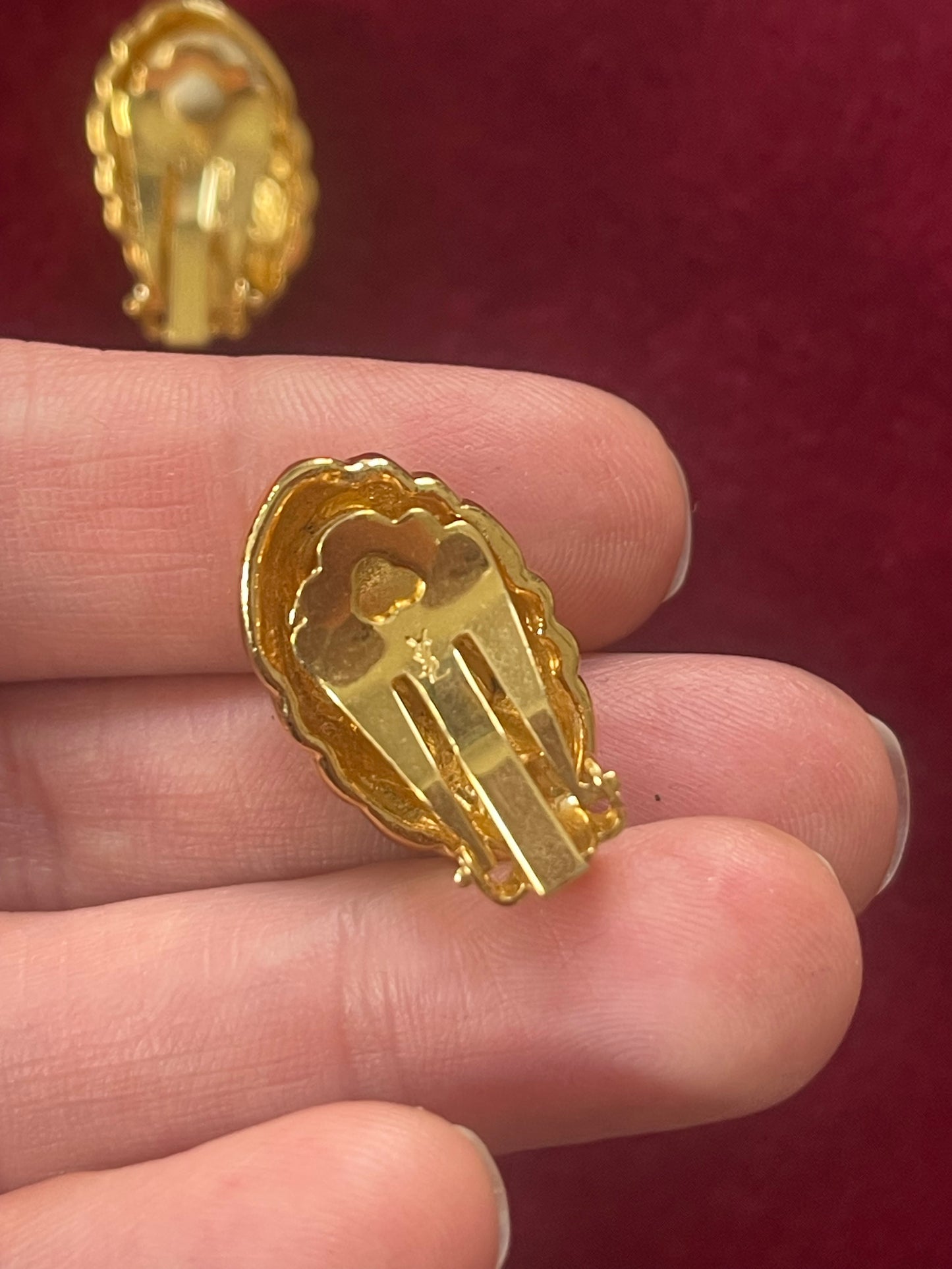 Yves Saint Laurent 70s 80s Clip-On Earrings