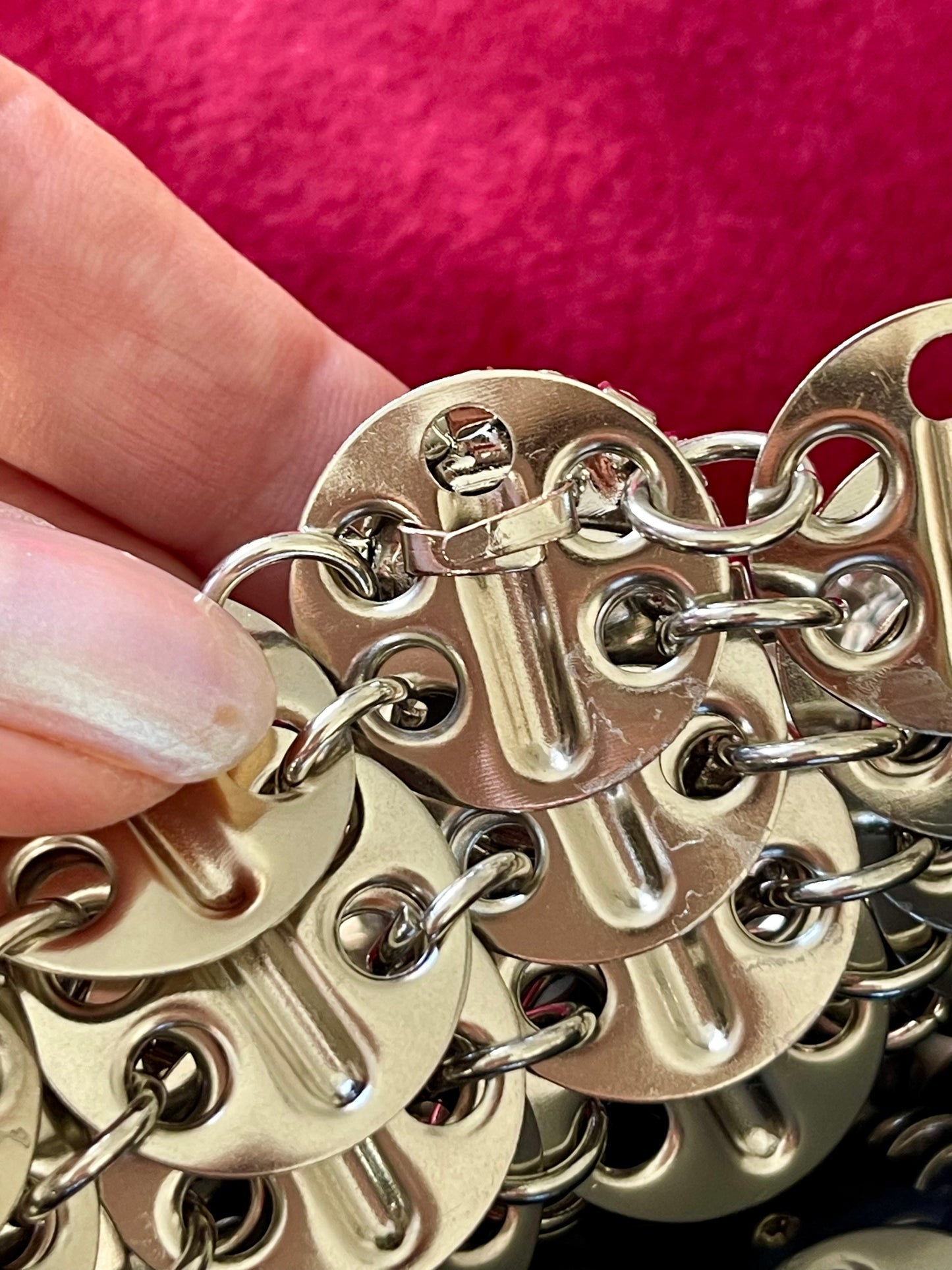 Metal Bag Crystal Charms Phone Holder Style Paco Rabanne ( Style 2 )