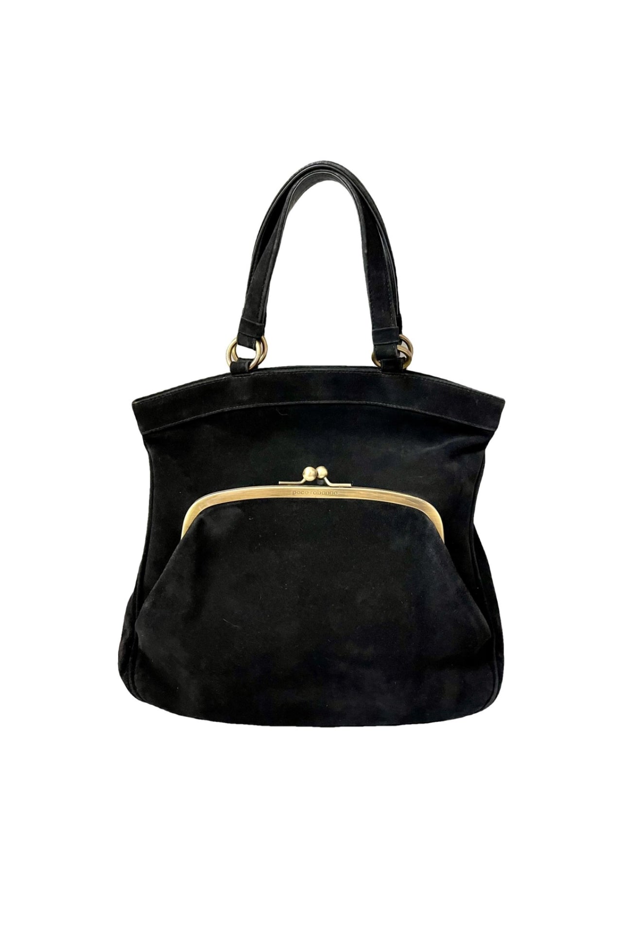 Bolso vintage de piel de ante Paco Rabanne