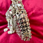 Metal Crystal Charms Bag Phone Holder Style Paco Rabanne