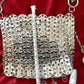 Charms Paco Rabanne argentés Sparkle Design Mini sac en métal Style Paco Rabanne