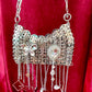 Metal & Dangling Crystal Charms Bag Style Paco Rabanne