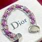 Vintage Dior Gourmet Chain Bracelet with Ribbon Detail – 1980s