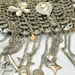 Metal & Dangling Crystal Charms Bag Style Paco Rabanne