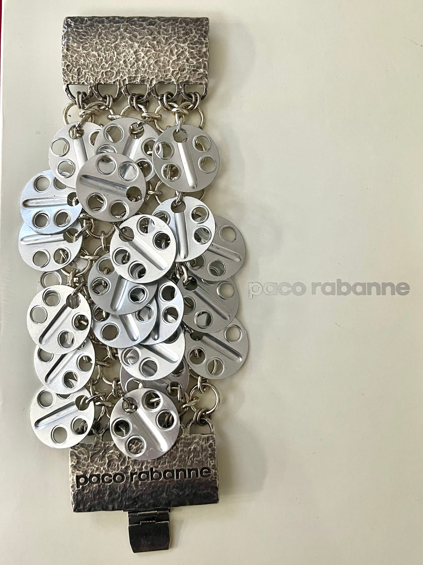 Vintage Paco Rabanne Sparkle Disc Bracelet – Repurposed