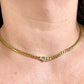 Vintage authentic Christian Dior necklace worn, showcasing elegant gold chain and crystal detail 