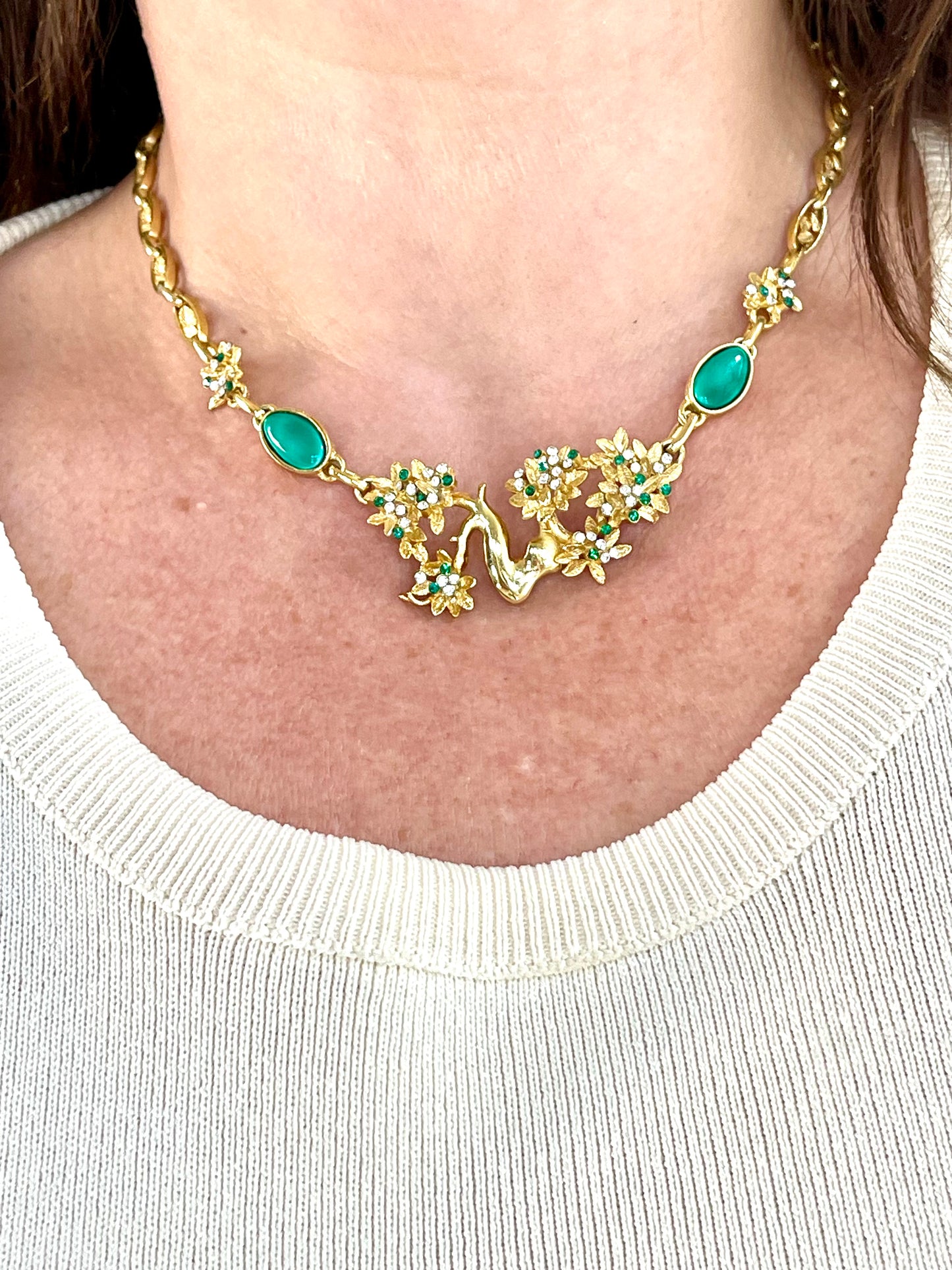 Collar de cadena dorada vintage Orena – Colección años 80