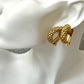 Grossé ( Christian Dior ) Boucles d'oreilles créoles dorées vintage