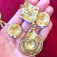 Yves Saint Laurent Vintage Earrings Pendant Brooch Monet Necklace Opium 80’s 90’’s