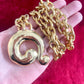 Question Mark Vintage Scarf Holder Pendant Yves Saint Laurent