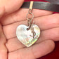 Vintage Yves Saint Laurent Heart Seashell Pendant on Black Leather Necklace