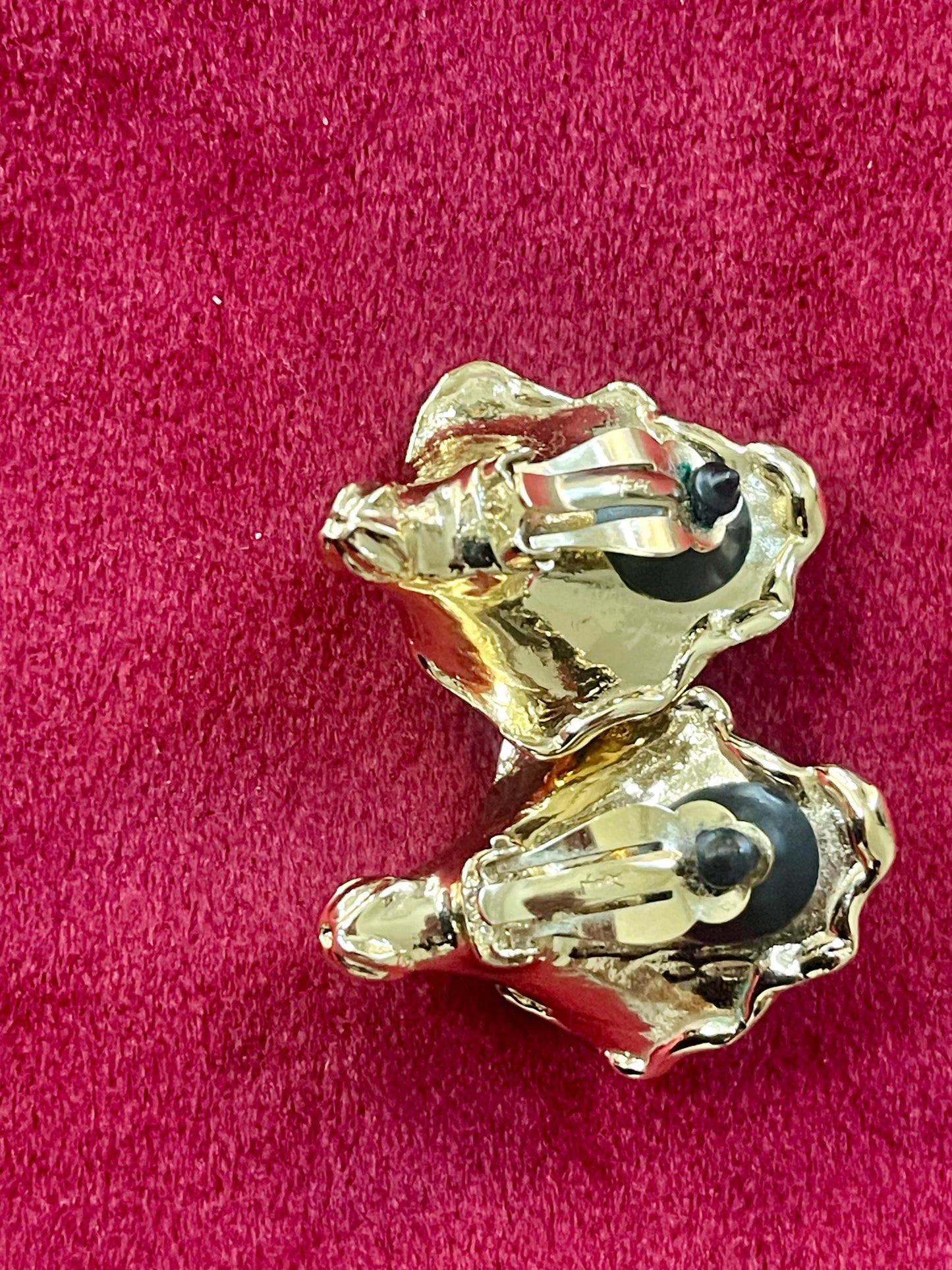 Vintage Yves Saint Laurent Calla Lily Pearl Earrings