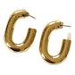Boucles d'oreilles à maillons XL en or Paco Rabanne