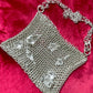 Bolso De Hombro Con Aros De Metal Estilo Paco Rabanne Charms Acrílicos