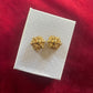 Christian Dior Vintage Button Earrings
