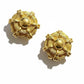 Pair of gold vintage Dior earrings on a white background