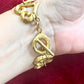 Vintage Used Art Nouveau Hearts Yves Saint Laurent 90’s Authentic Bracelet