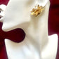 Vintage Yves Saint Laurent Floral pearl Earrings