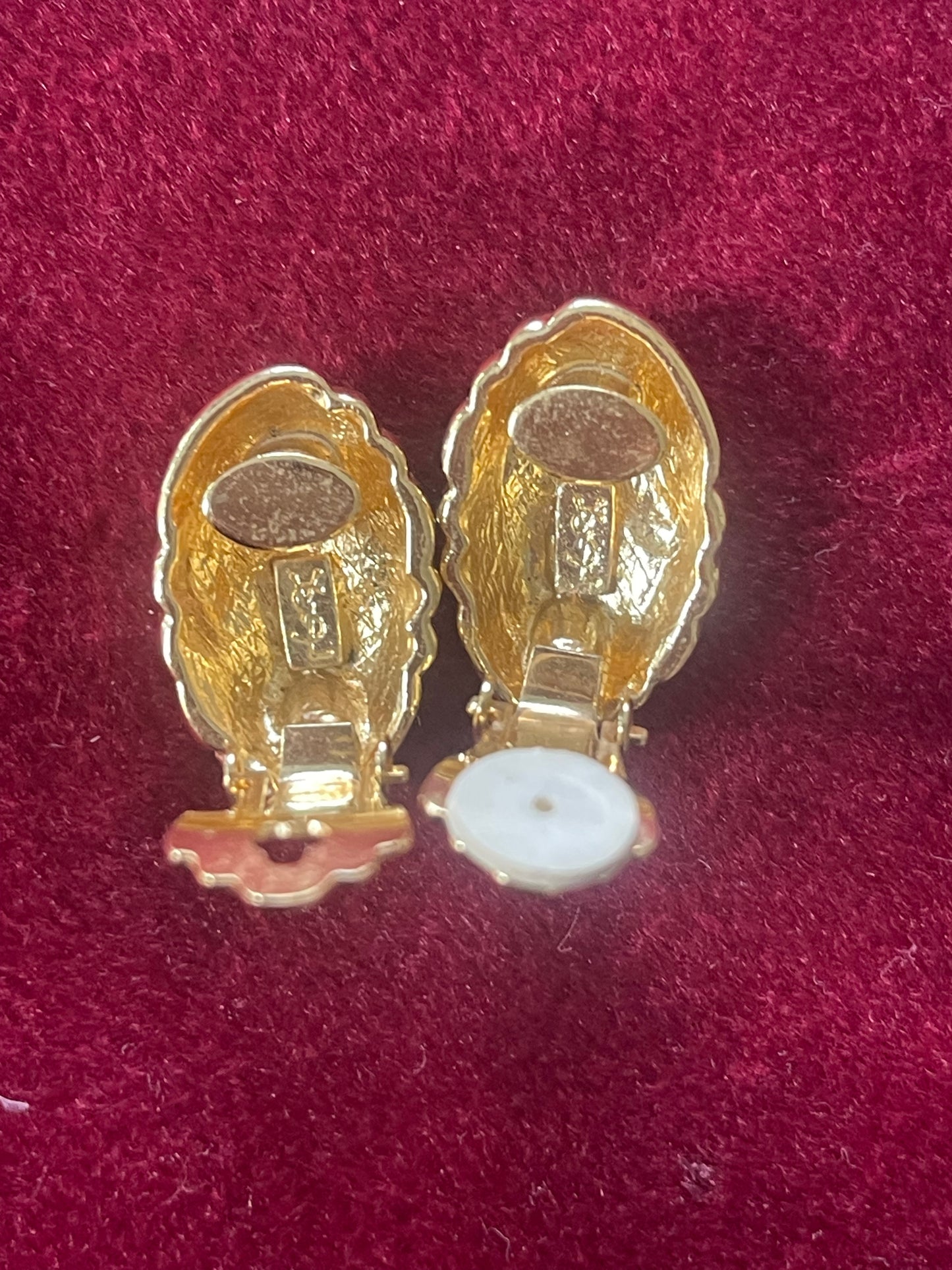 Yves Saint Laurent 70s 80s Clip-On Earrings