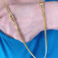 vintage 80’s Dior designer jewelry- refurbished gold plated 18K long necklace CD charms 