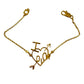 I love Dior authentic vintage gold plated heart charms chain bracelet 