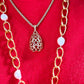 Authentic Vintage Yves Saint Laurent Arabesque Design Necklace