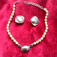 Vintage Yves Saint Laurent Jewelry Set – Necklace & Clip Earrings Late 1970s -80s