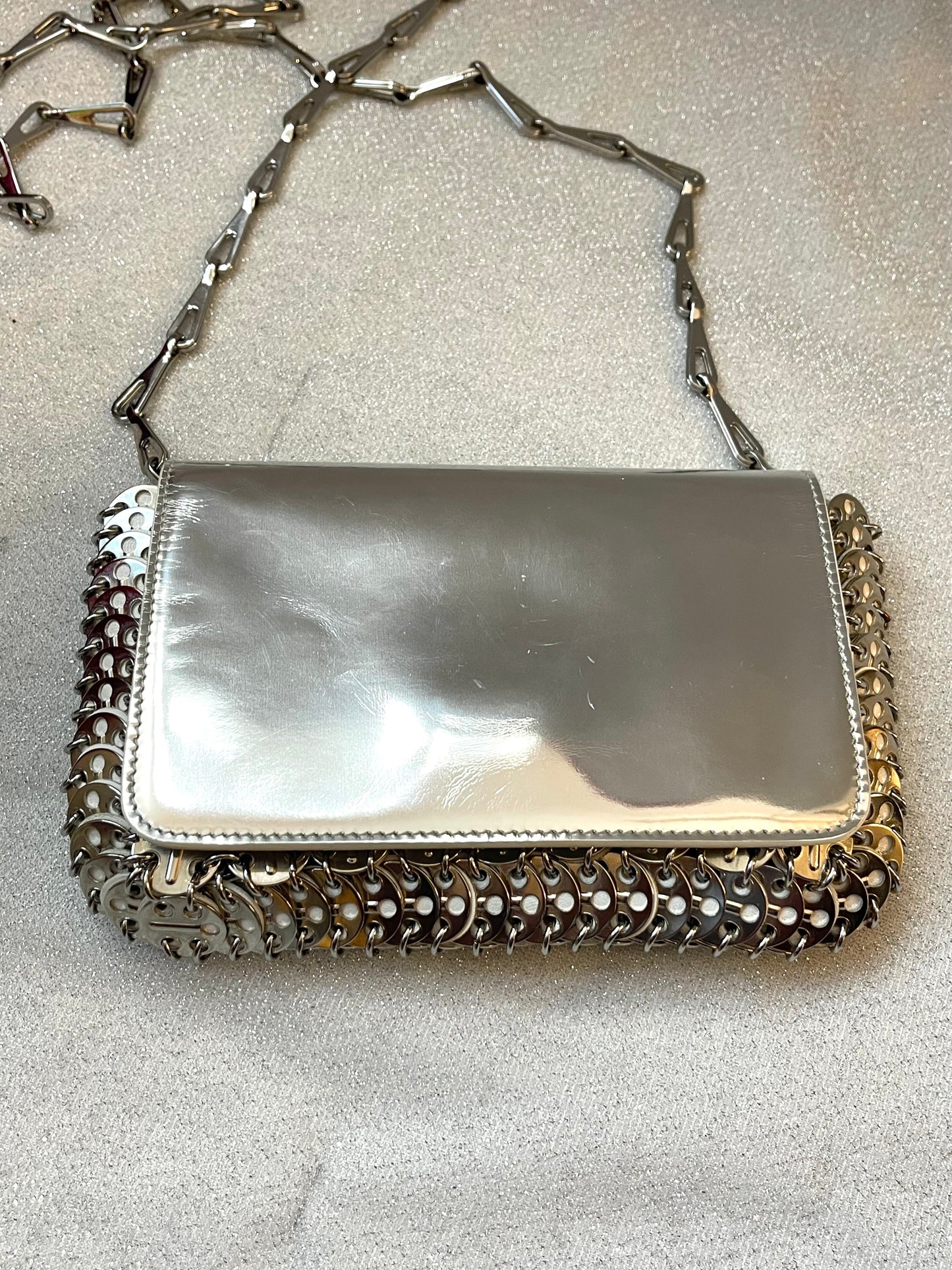 Silver Wallet crossbody Paco Rabanne