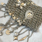 Metal & Dangling Crystal Charms Bag Style Paco Rabanne