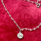 Vintage Silver Resin Charms Authentic Dior Long Necklace