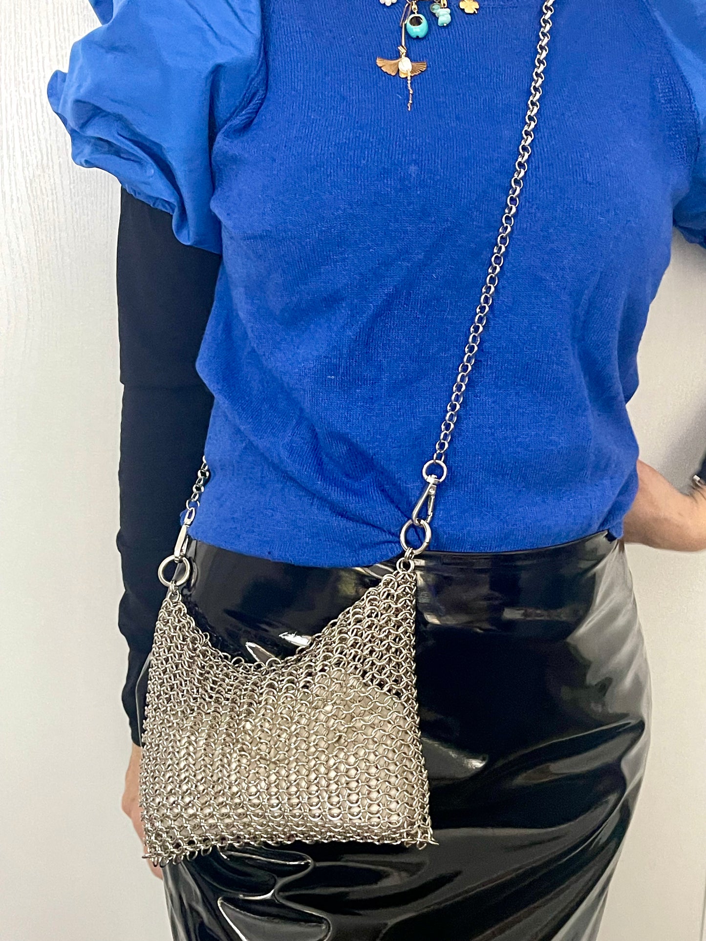 Mini Metal Hoops Shoulder Bag Style Paco Rabanne