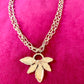 Yves Saint Laurent 80’s authentic statement pendant, collectible designer jewelry long chain necklace 