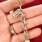 YSL silver authentic clasp on faux pearl Yves Saint Laurent vintage 80 classic necklace 