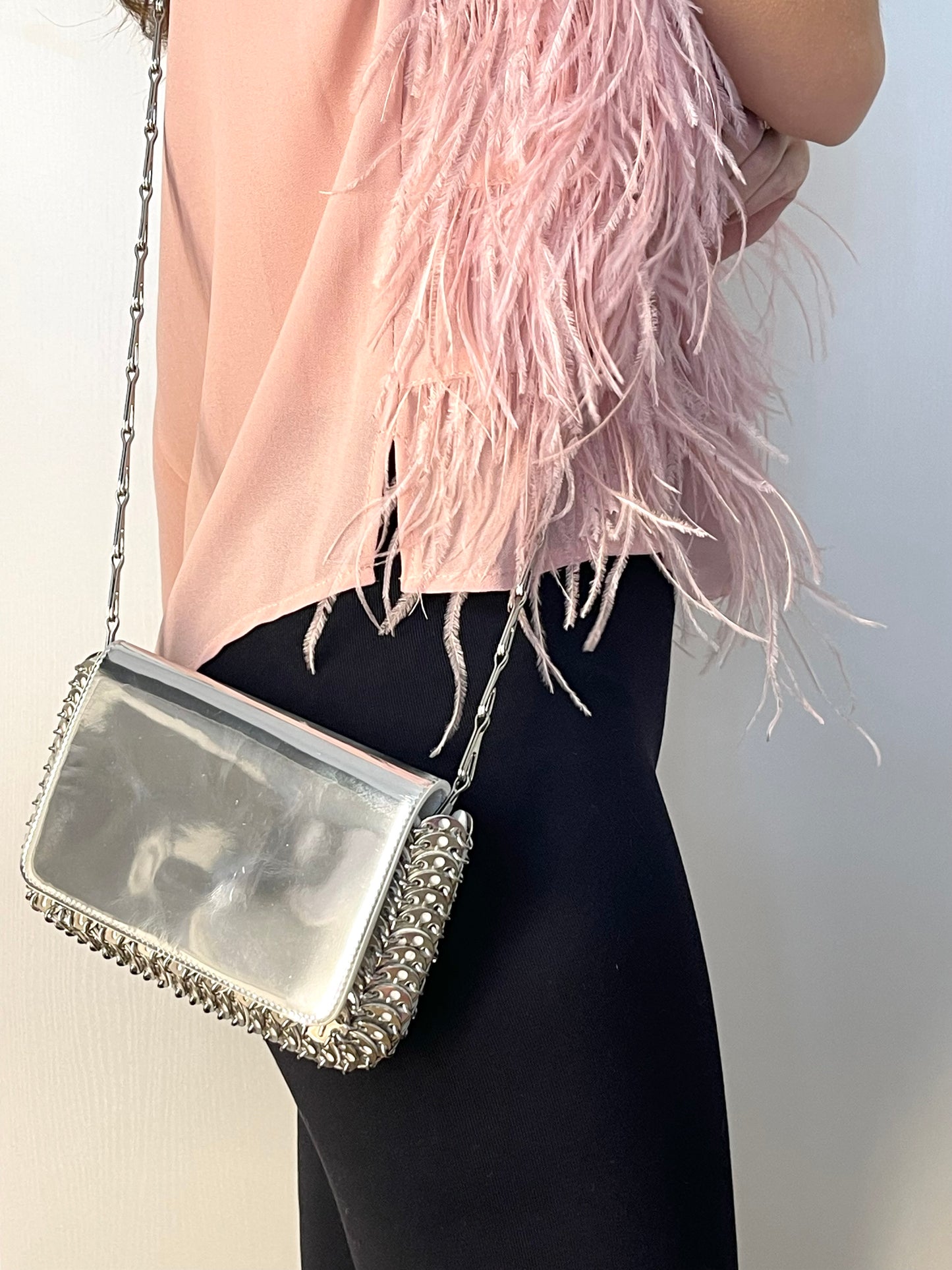 Silver Wallet crossbody Paco Rabanne