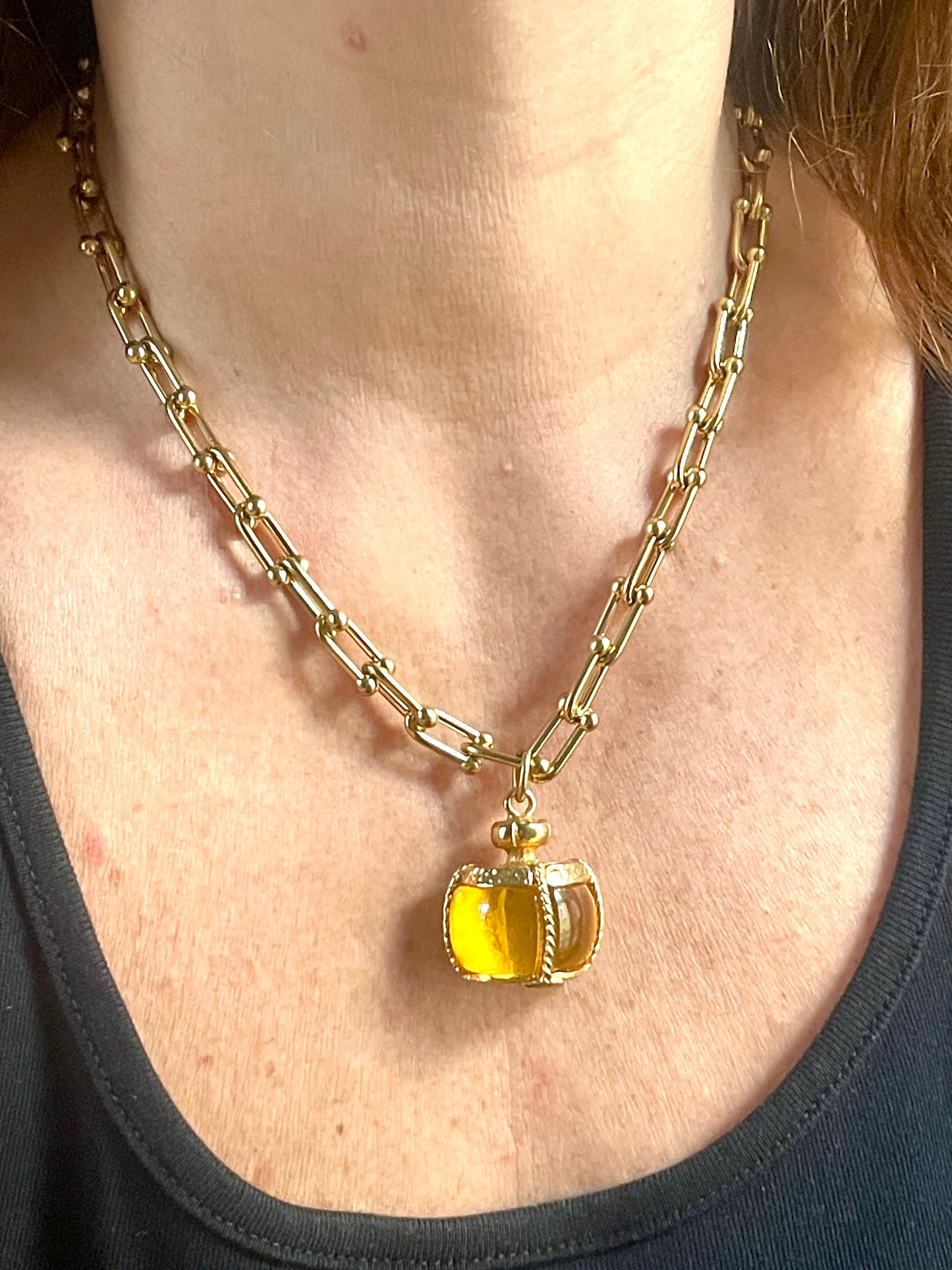 Yves Saint Laurent Vintage Champagne Authentic Pendant