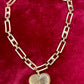 Vintage Yves Saint Laurent Authentic Heart Pendant Orena Necklace