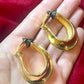 Vintage Yves Saint Laurent Hoop 80s Earrings