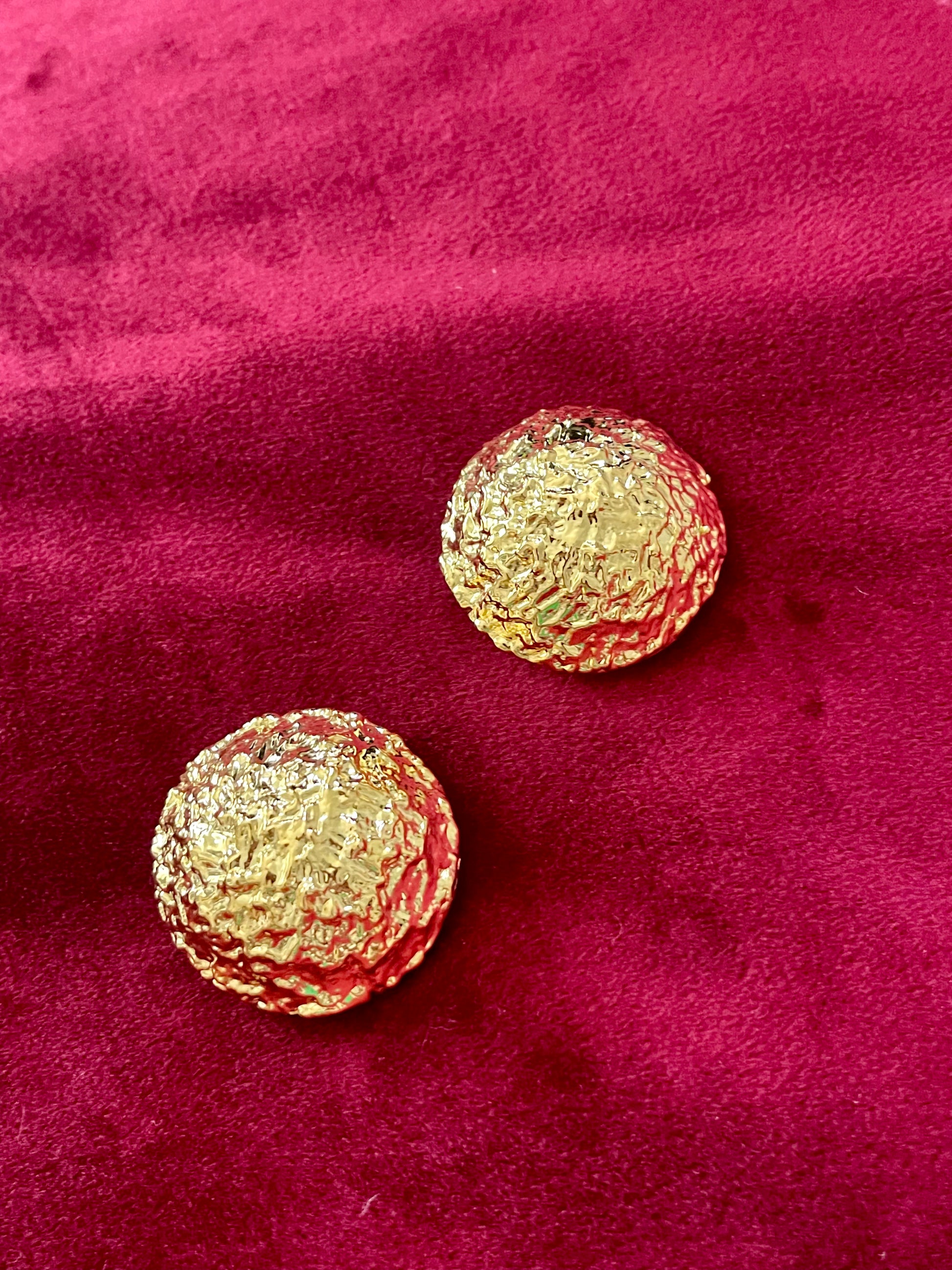 Vintage 80’s clip on earrings, repurposed with 18KG classic designer collectibles 