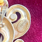 Vintage Nina Ricci Swirly Heart Earrings – 1990s