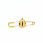 Rare Christian Dior Dune brooch vintage pin design, gold plated 18KG on a white background 